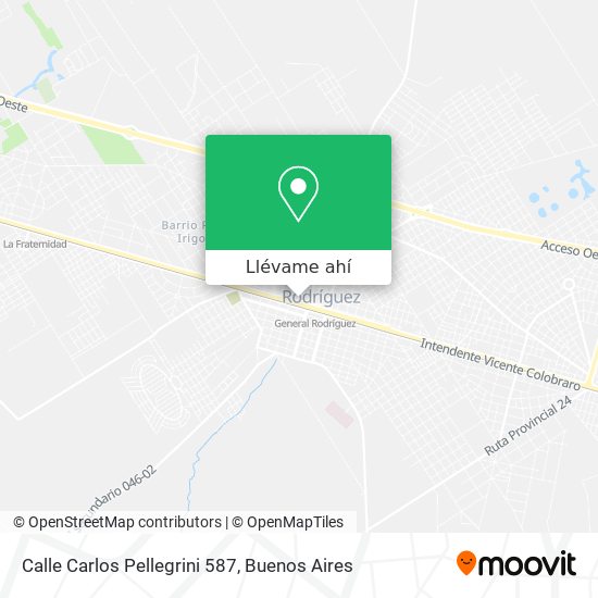 Mapa de Calle Carlos Pellegrini 587