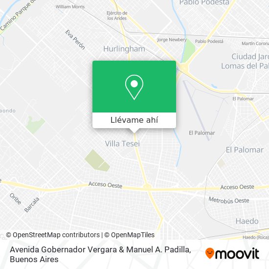 Mapa de Avenida Gobernador Vergara & Manuel A. Padilla