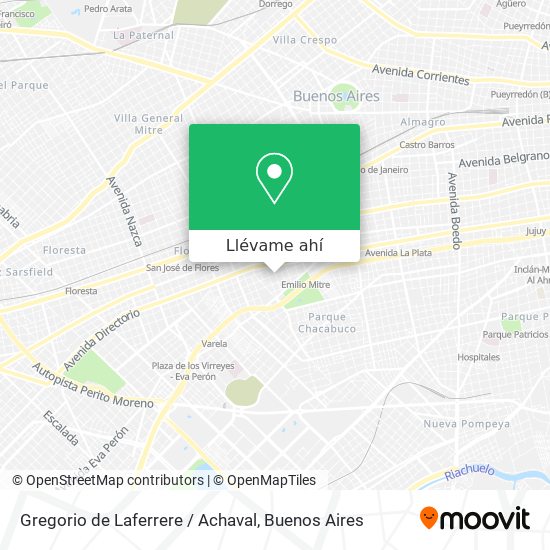 Mapa de Gregorio de Laferrere / Achaval
