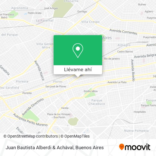 Mapa de Juan Bautista Alberdi & Achával