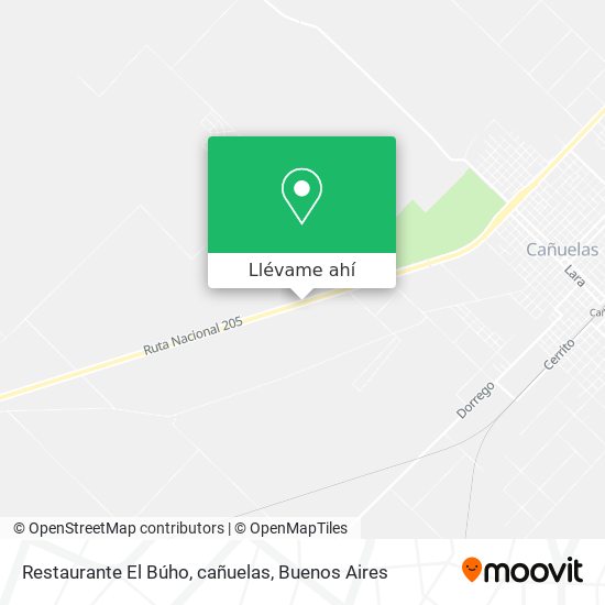 Mapa de Restaurante El Búho, cañuelas
