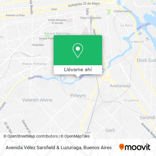 Mapa de Avenida Vélez Sarsfield & Luzuriaga