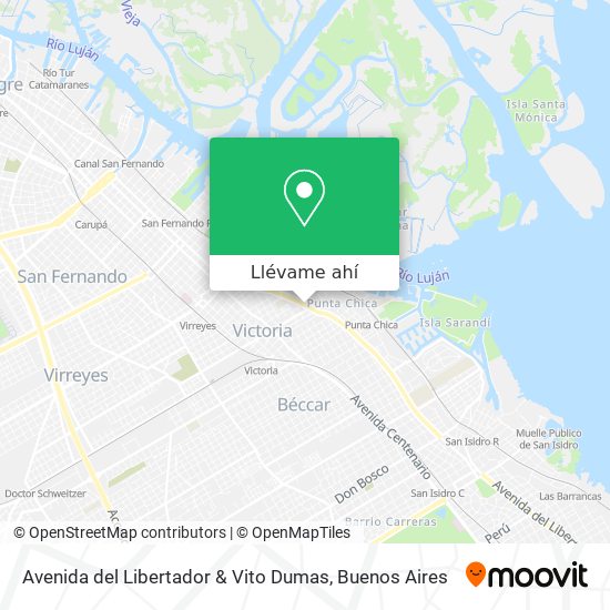 Mapa de Avenida del Libertador & Vito Dumas