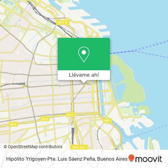 Mapa de Hipólito Yrigoyen-Pte. Luis Sáenz Peña