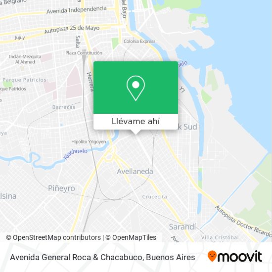 Mapa de Avenida General Roca & Chacabuco