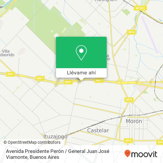 Mapa de Avenida Presidente Perón / General Juan José Viamonte