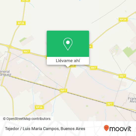 Mapa de Tejedor / Luis María Campos
