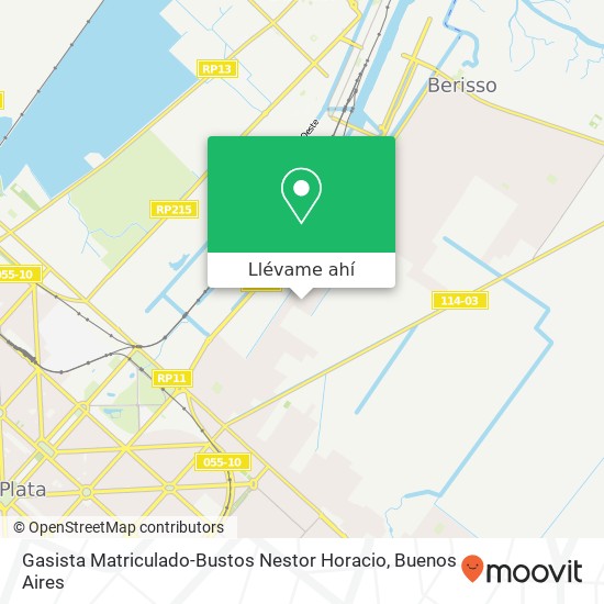 Mapa de Gasista Matriculado-Bustos Nestor Horacio