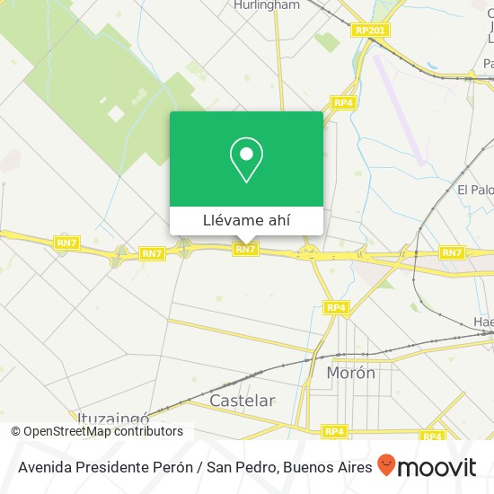 Mapa de Avenida Presidente Perón / San Pedro