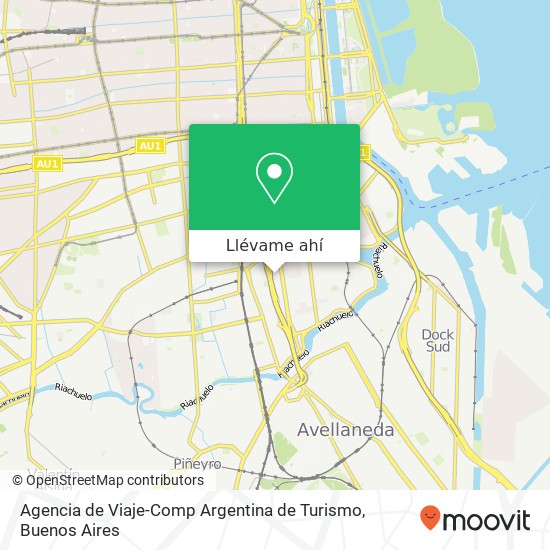 Mapa de Agencia de Viaje-Comp Argentina de Turismo