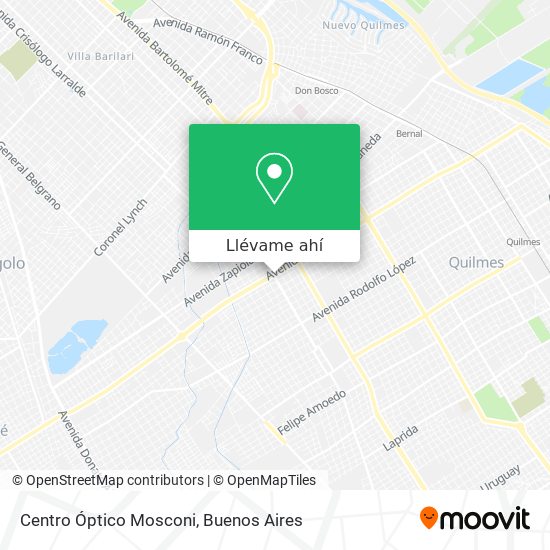 Mapa de Centro Óptico Mosconi