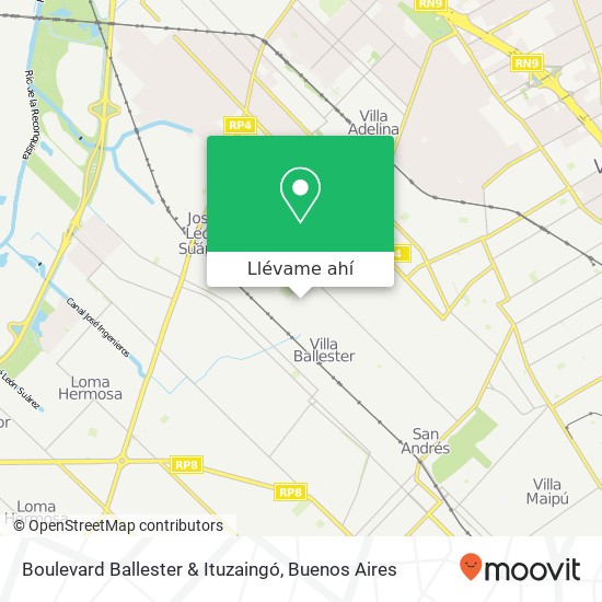 Mapa de Boulevard Ballester & Ituzaingó