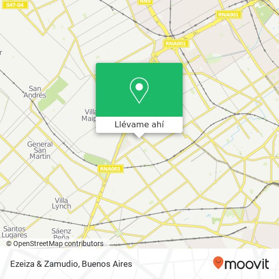 Mapa de Ezeiza & Zamudio