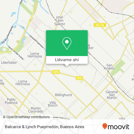 Mapa de Balcarce & Lynch Pueyrredón