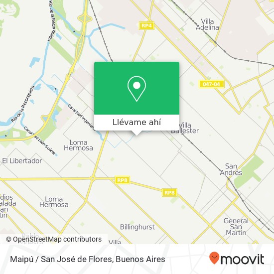 Mapa de Maipú / San José de Flores