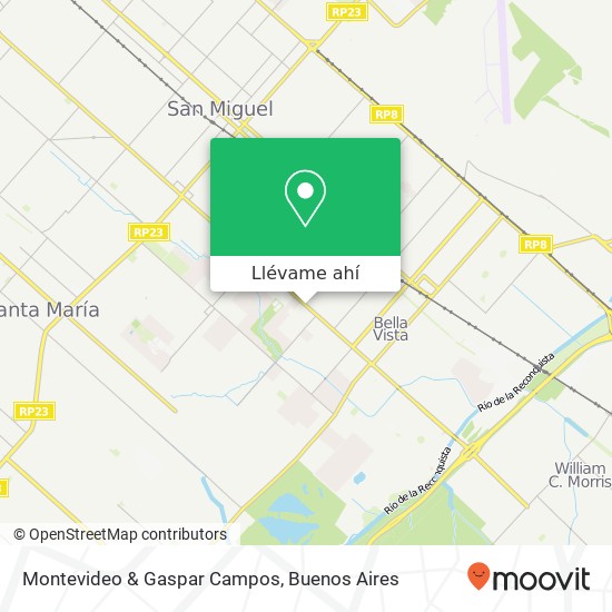 Mapa de Montevideo & Gaspar Campos