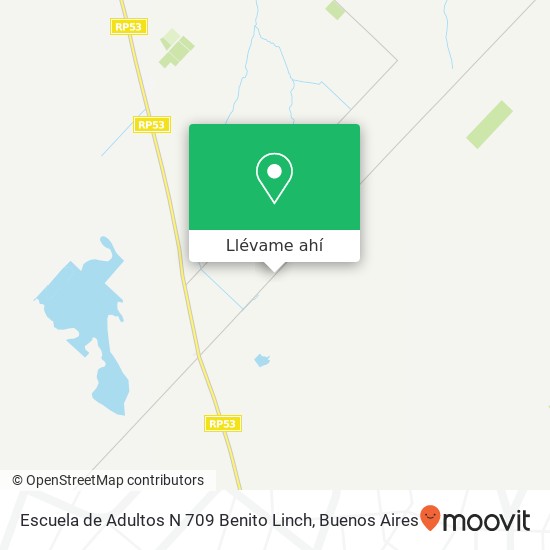 Mapa de Escuela de Adultos N 709 Benito Linch