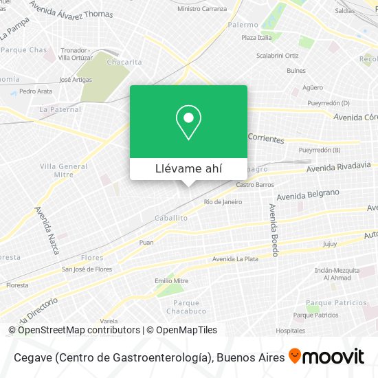 Mapa de Cegave (Centro de Gastroenterología)