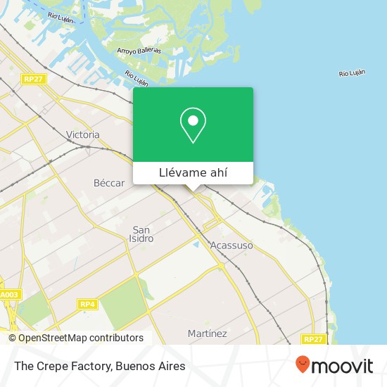 Mapa de The Crepe Factory