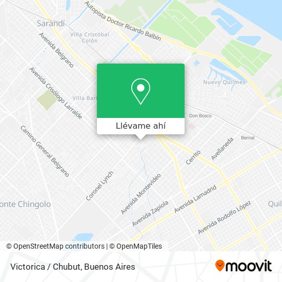 Mapa de Victorica / Chubut