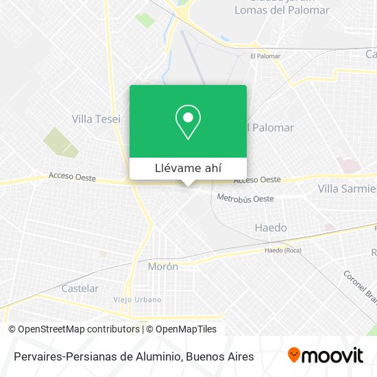 Mapa de Pervaires-Persianas de Aluminio