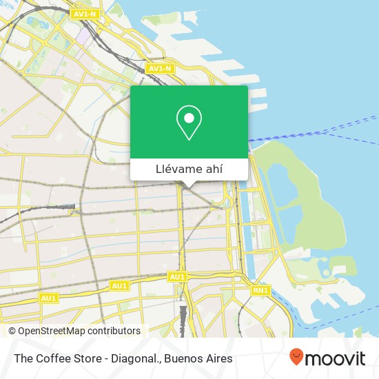 Mapa de The Coffee Store - Diagonal.
