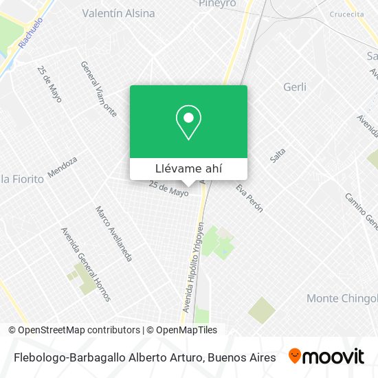 Mapa de Flebologo-Barbagallo Alberto Arturo