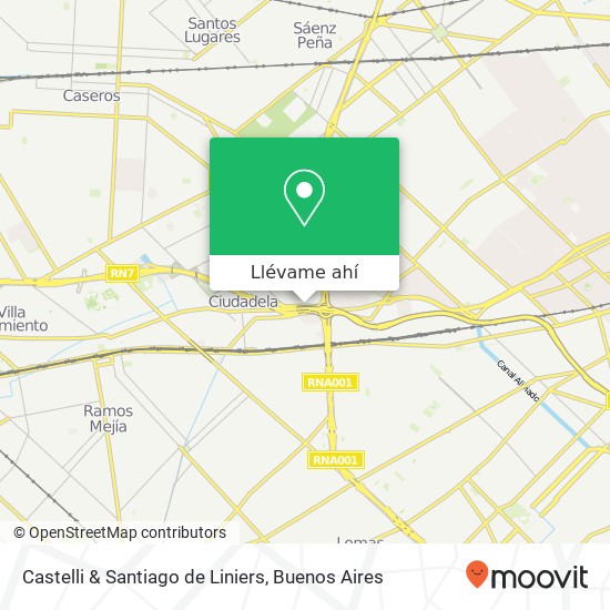 Mapa de Castelli & Santiago de Liniers