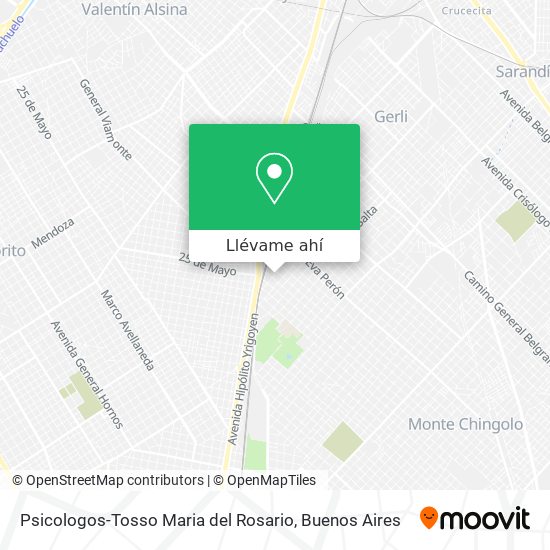 Mapa de Psicologos-Tosso Maria del Rosario