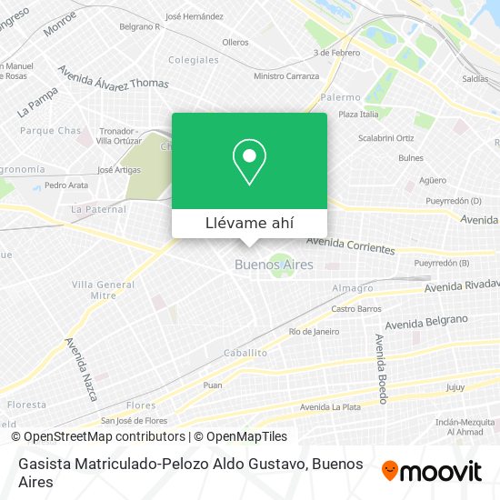 Mapa de Gasista Matriculado-Pelozo Aldo Gustavo