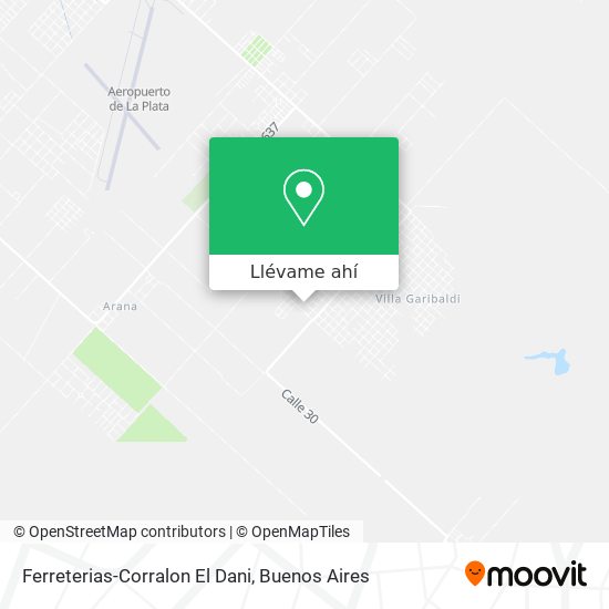 Mapa de Ferreterias-Corralon El Dani