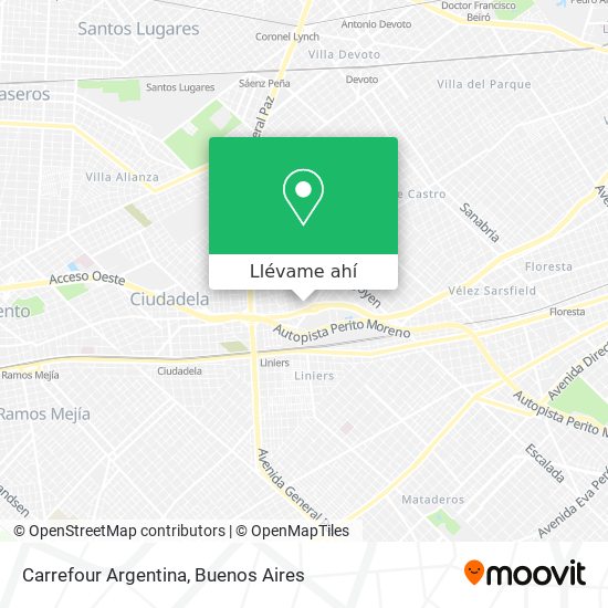 Mapa de Carrefour Argentina