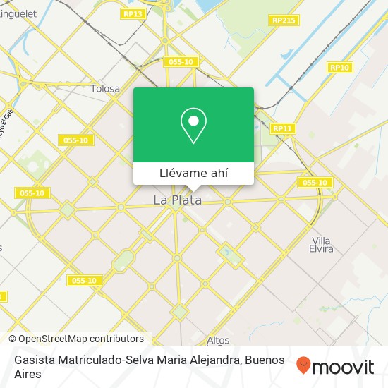 Mapa de Gasista Matriculado-Selva Maria Alejandra