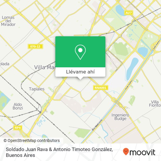 Mapa de Soldado Juan Rava & Antonio Timoteo González