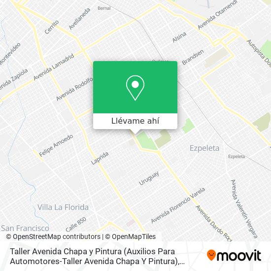 Mapa de Taller Avenida Chapa y Pintura (Auxilios Para Automotores-Taller Avenida Chapa Y Pintura)