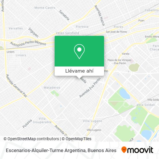 Mapa de Escenarios-Alquiler-Turme Argentina