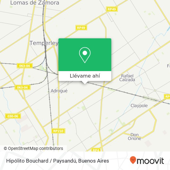 Mapa de Hipólito Bouchard / Paysandú