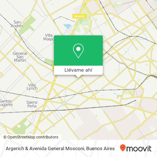 Mapa de Argerich & Avenida General Mosconi