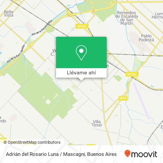 Mapa de Adrián del Rosario Luna / Mascagni