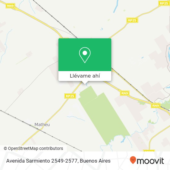 Mapa de Avenida Sarmiento 2549-2577