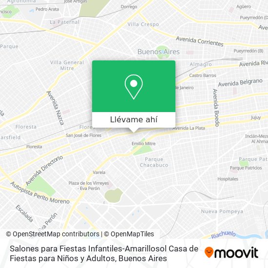 Mapa de Salones para Fiestas Infantiles-Amarillosol Casa de Fiestas para Niños y Adultos