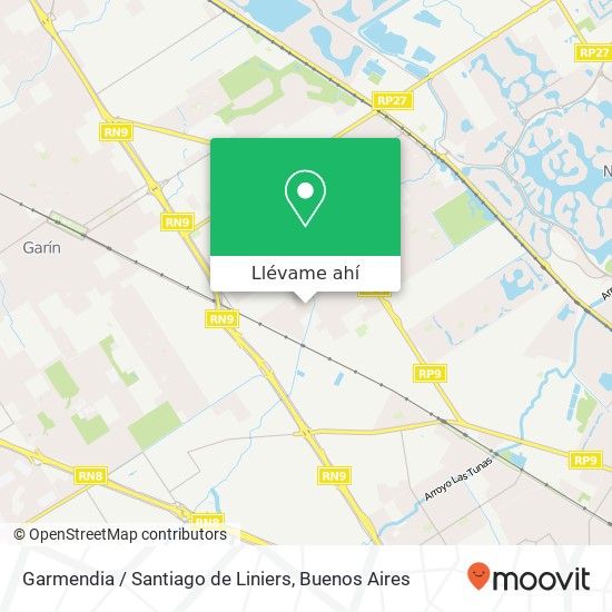Mapa de Garmendia / Santiago de Liniers