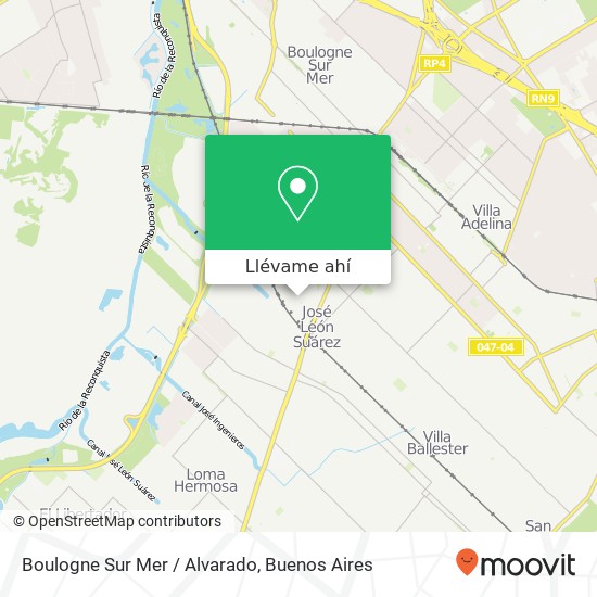 Mapa de Boulogne Sur Mer / Alvarado