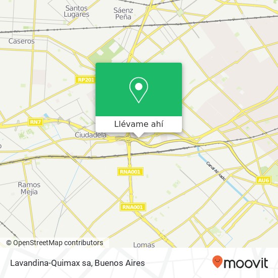Mapa de Lavandina-Quimax sa
