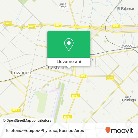 Mapa de Telefonia-Equipos-Phynx sa
