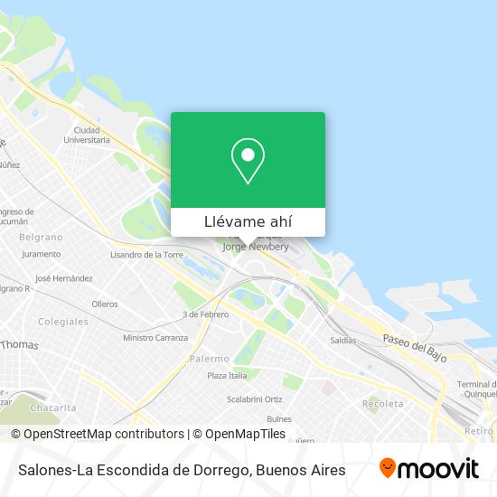 Mapa de Salones-La Escondida de Dorrego