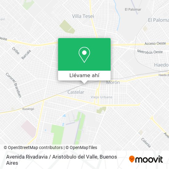 Mapa de Avenida Rivadavia / Aristóbulo del Valle