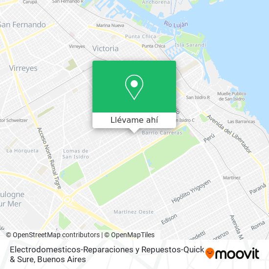 Mapa de Electrodomesticos-Reparaciones y Repuestos-Quick & Sure