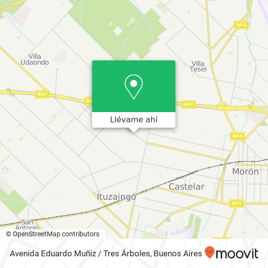 Mapa de Avenida Eduardo Muñiz / Tres Árboles
