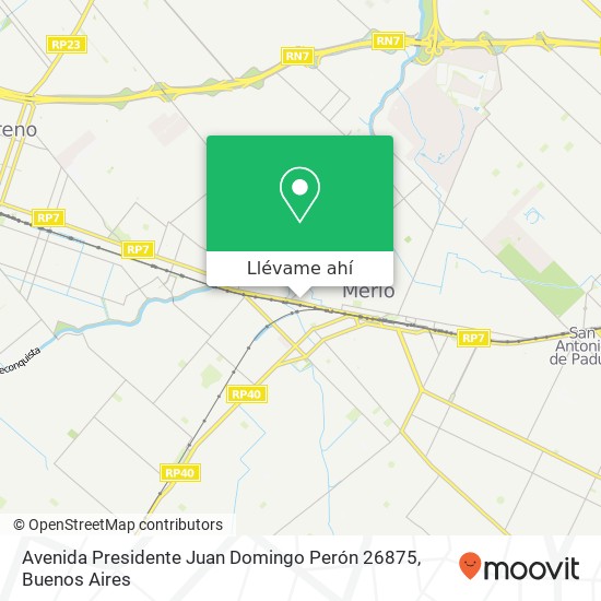 Mapa de Avenida Presidente Juan Domingo Perón 26875